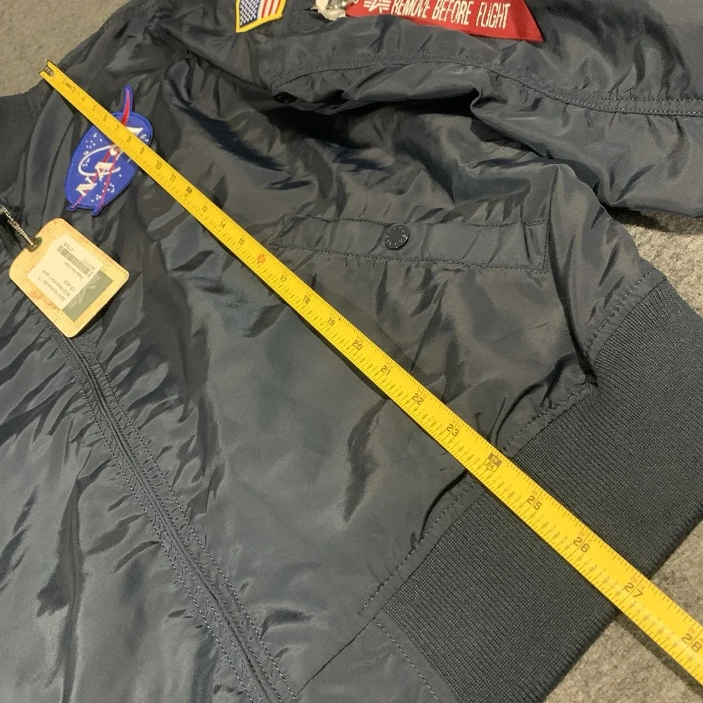 NEW Alpha Industries REVERSIBLE II MA-1 TT NASA Jacket Stars - Size XXL/2XL